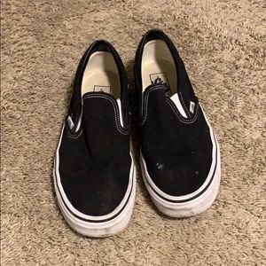 black slip on vans